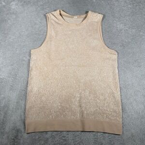 Lululemon Swiftly Breathe Muscle Tank Top Womens 6 Beige Sleeveless